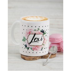 Personalised Floral Mug (Standard)
