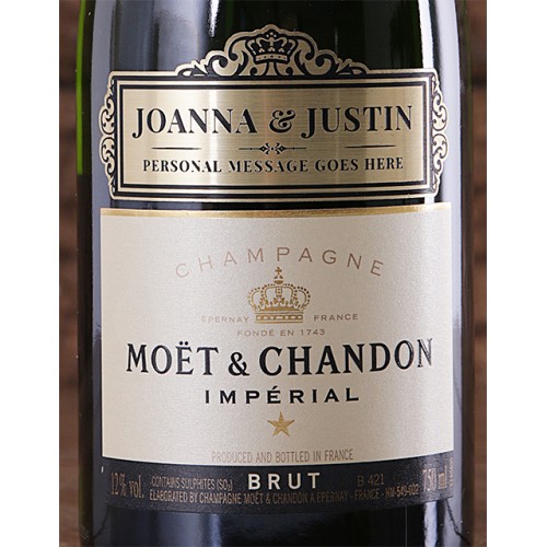 Personalised Moet Brut (Crate)