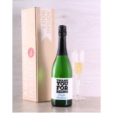 Thank You For Being Personalised Bubbly