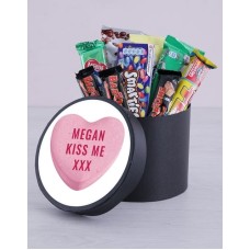 Personalised Kiss Me Hat Box (Cadbury Choc)