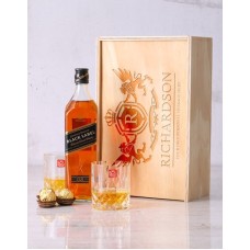 Personalised Crystal Johnnie Walker Crate (Standard)