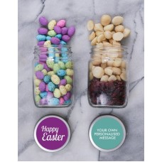 Personalised Easter Fruit And Nut Jar Set