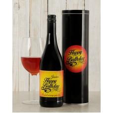 Personalised Birthday Glow Wine Tin