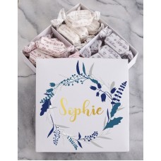 Personalised Wreath Sally Williams Nougat Box