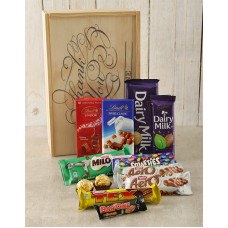 Personalised Thank You Chocolate Crate