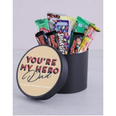 Personalised My Hero Chocolate Hat Box (Standard)