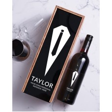 Personalised Tuxedo Wine and Crate