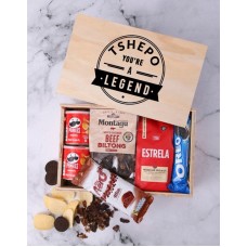 Personalised Legend Man Crate (Snacks)