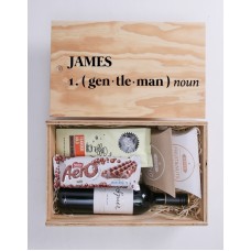 Personalised Gentleman Man Crate (Red Wine)