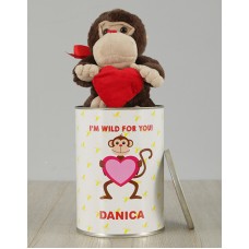 Personalised Monkey Tin
