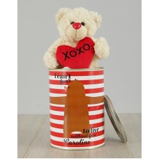 Personalised Live Without You Teddy Tin