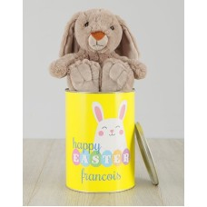 Personalised Happy Easter Bunny Tin