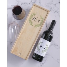 Laurel Personalised Wine and Crate