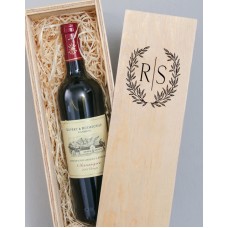 Personalised Laurel Printed Wine Crate