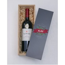 Personalised Festive Black Perspex Wine Crate