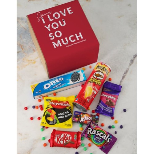 Personalised Love You Gourmet Box