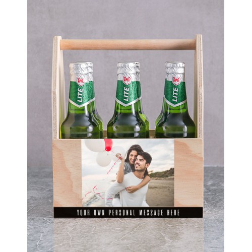 Personalised Photo Printed Beer Crate (Craft Beer)