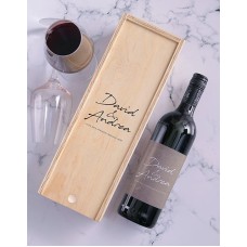 Personalised Wine Bottle and Crate