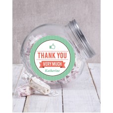 Thank You Thumbs Up Candy Jar