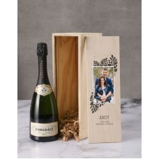 Personalised Champagne Portrait Crate (Moet)