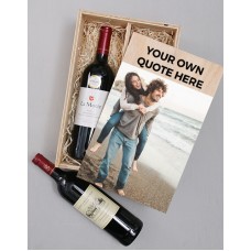 Personalised Photo Duo Wine Crate