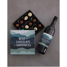 Personalised Wine And Chocolate Joy Gift Set