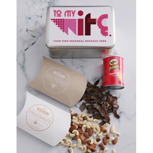 Personalised To My Wife Snack Tin (Savoury)