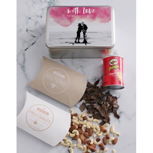Personalised Photo With Love Snack Tin (Sweet)