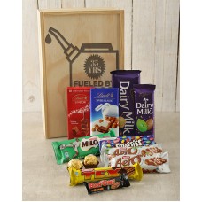 Personalised Fueled By Chocolate Crate