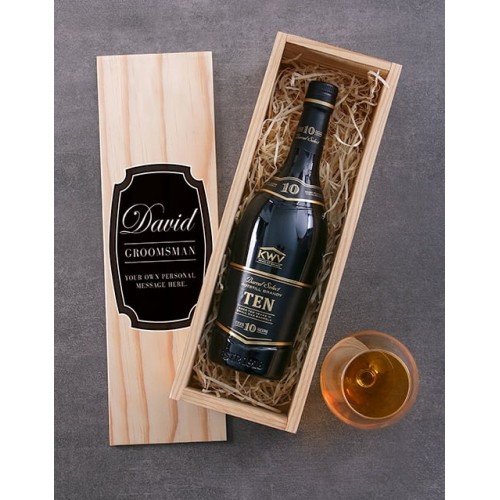 Personalised KWV Ten Year Brandy Crate