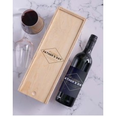 Personalised Fathers Day Wine In Crate