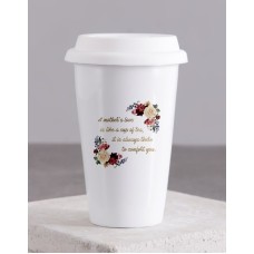 Personalised Love Of Mother Ceramic Travel Mug (Hot Choc)