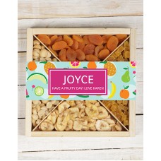 Personalised Mixed Fruit And Nut Tray