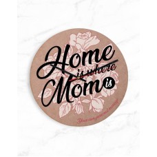 Personalised Home Is Where Mom Is Clock