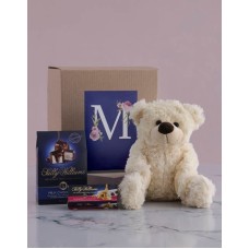Personalised Teddy and Nougat Initialised Gift