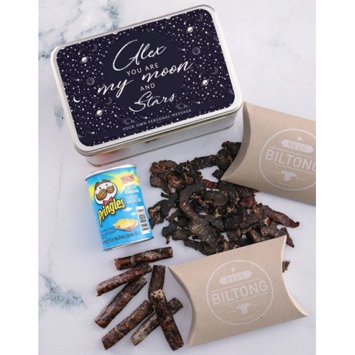 Personalised Moon And Stars Snack Tin