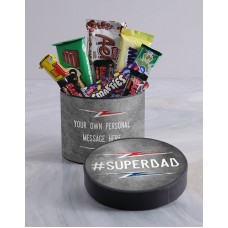 Personalised Super Dad Hat Box (Standard)
