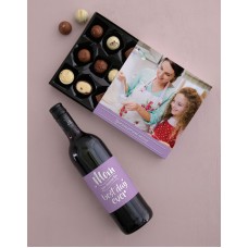Personalised Best Day Ever Choc and Wine Combo