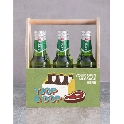 Personalised Tjop en Dop Man Crate (Castle Lite)