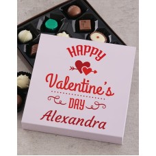 Personalised Happy Valentines Choc Tray