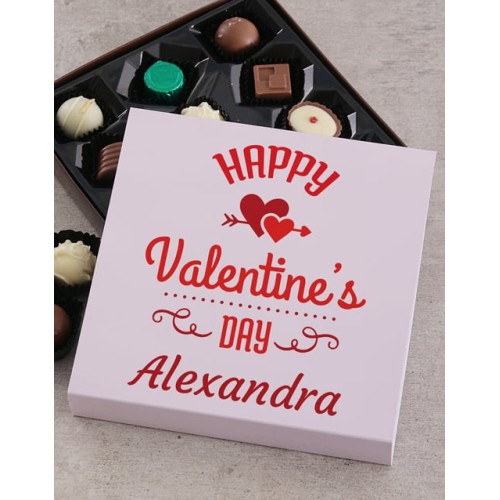Personalised Happy Valentines Choc Tray