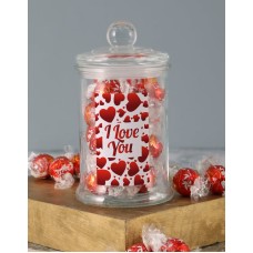 Love You Hearts Lindt Candy Jar (15 FERERRO)
