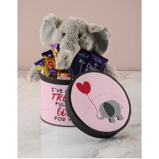 Trunk Full Of Love Chocolate Hatbox Hamper