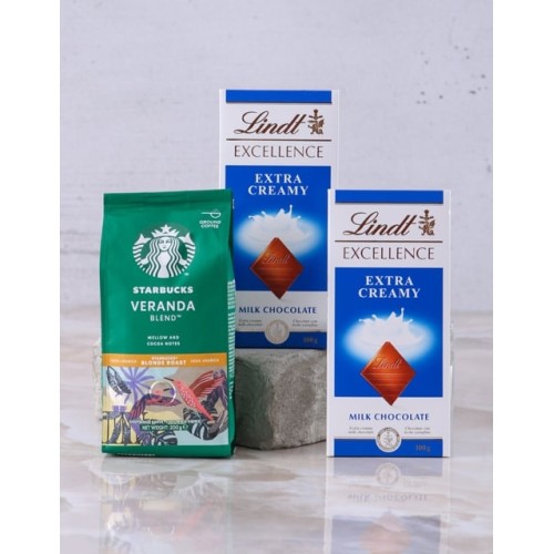 Starbucks and Lindt Slab Hamper (STANDARD)