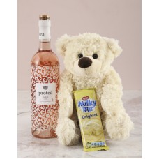 Cream Teddy Snack Hamper (Standard)