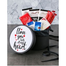 With All My Heart Lindt Hat Box (LARGE)
