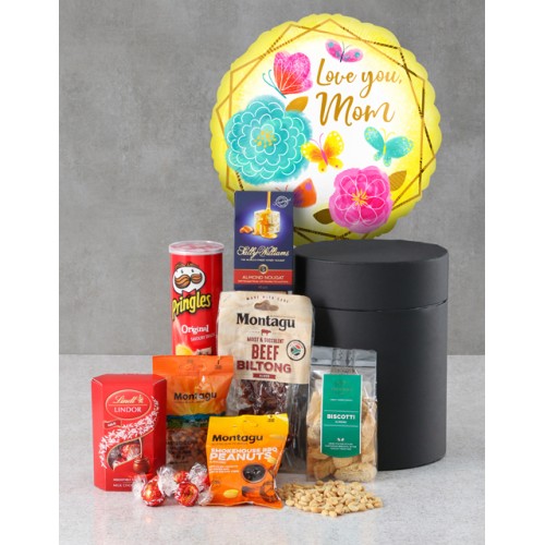 Love You Mom Balloon Snack Box