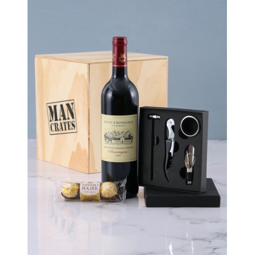 Sophisticated Wine Man Crate (MEDIUM)