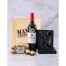 Sip And See Wine Man Crate (LARGE)
