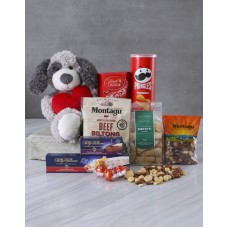 Dog Teddy And Snacks Hamper (LARGE)